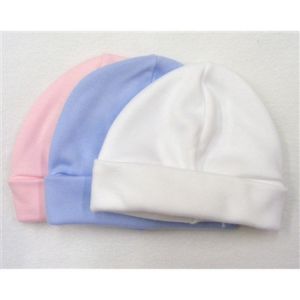 Hat Cotton Beanie - Pink, Blue or White